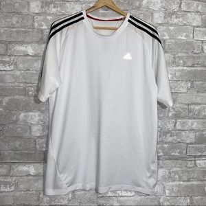 Adidas White Short Sleeve Tee Size L